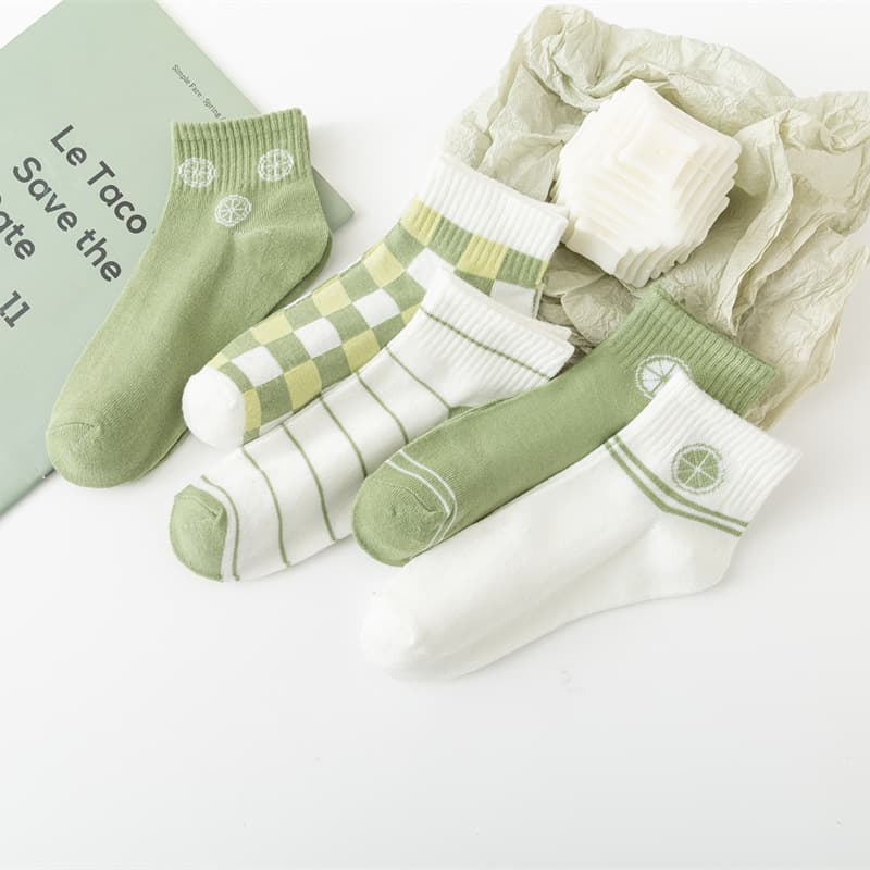 Women's and Girls' Summer Spring Cotton Socks, Japanese Cartoon Boat Socks, Invisible Socks, Manufacturer Wholesale