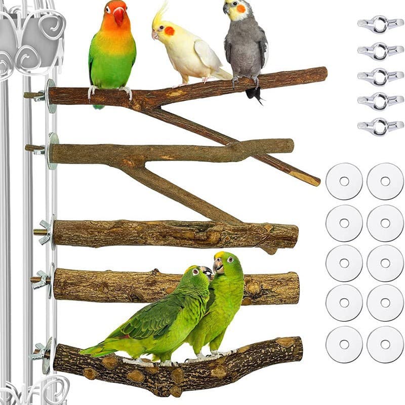 Parrot toy bird supplies, tree branches, pepperwood standing sticks, 5-piece set, claw and beak grinding toys