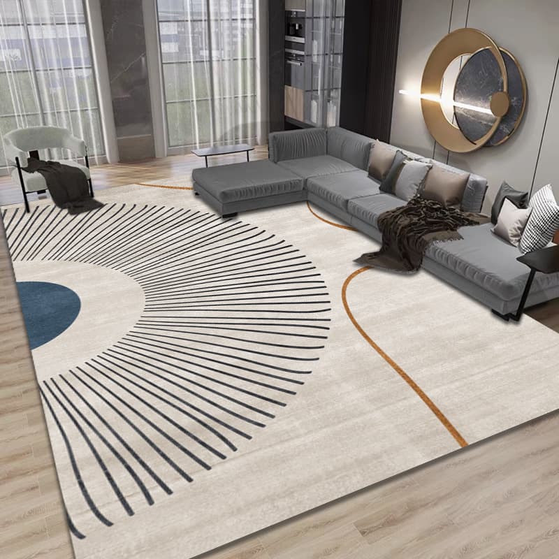 Japanese Zen Style Living Room Carpet Scandinavian Geometric Luxury Carpet Full Pave Home Use Room Bedroom Bedside