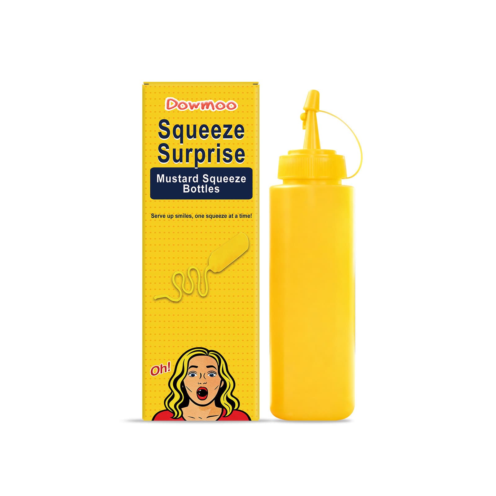 Cross-Border Squeeze Surprise Mustard Squeeze Bottle Creative Stress-Relief Prank Gift for Friends Funny Prank Prop