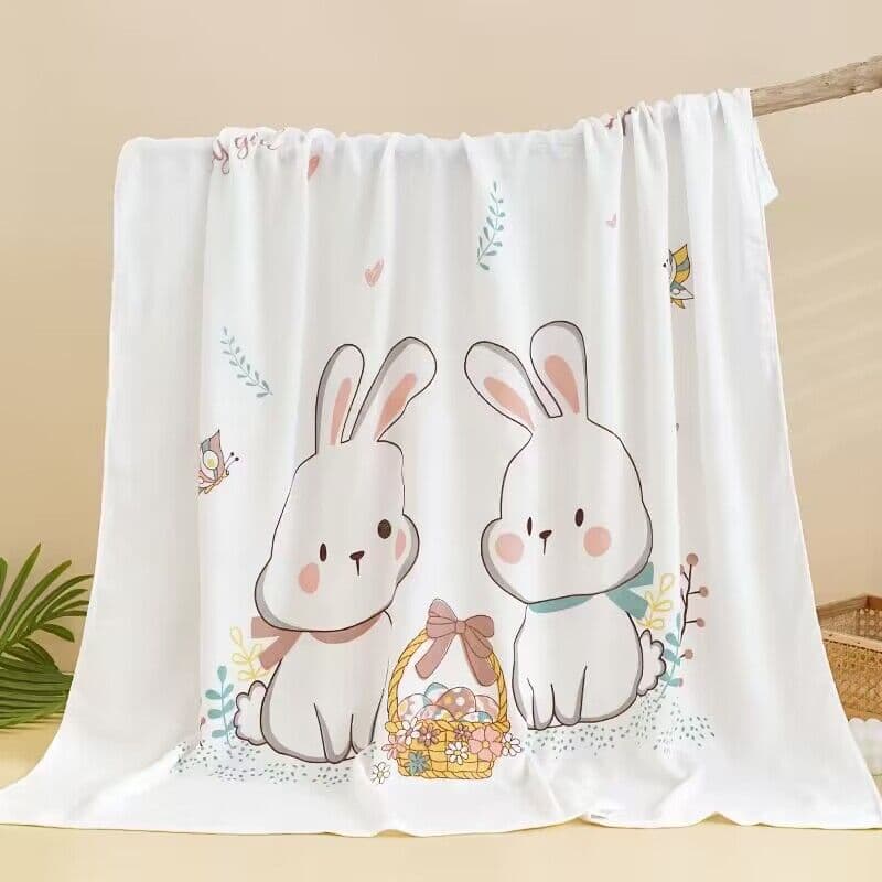 Baby Blanket Infant Summer Children Air Conditioning Quilt Ice Silk Cool Quilt Bamboo Fiber Nap Blanket Kindergarten Quilt Manufacturer