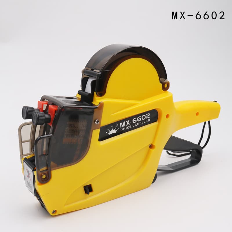 Factory direct sales of 6602 crown double row price tagging machine, supermarket date and price tagging machine.