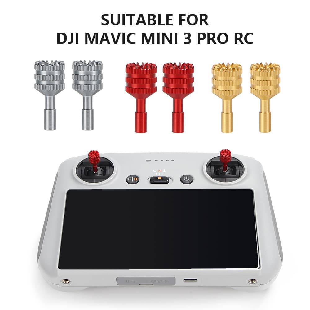 Thumb Sticks for DJI RC/RC2 Screen Remote Controller, Aluminum Alloy Control Sticks, DJI Drone Accessories