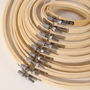 Factory Direct Embroidery Hoops, Bamboo Embroidery Hoops, Large Quantity Best Price, Multiple Sizes, Cross Stitch Embroidery Hoops