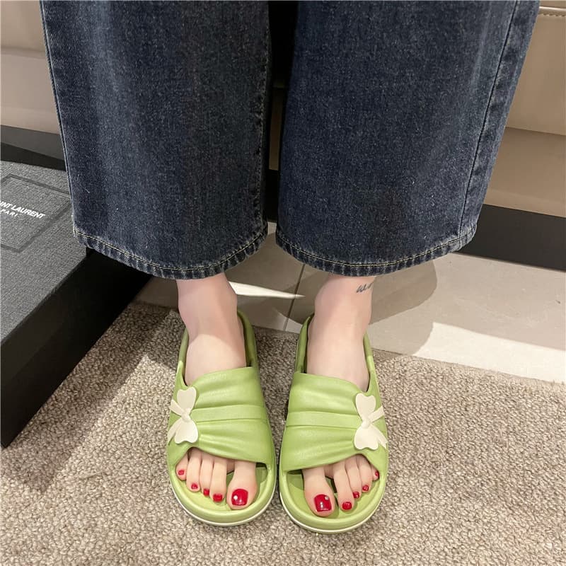 Women's Summer Indoor Home Bathroom Slippers, Soft Bottom, Non-Slip, Thick Bottom, Household Slippers, Suitable for Outdoor Wear