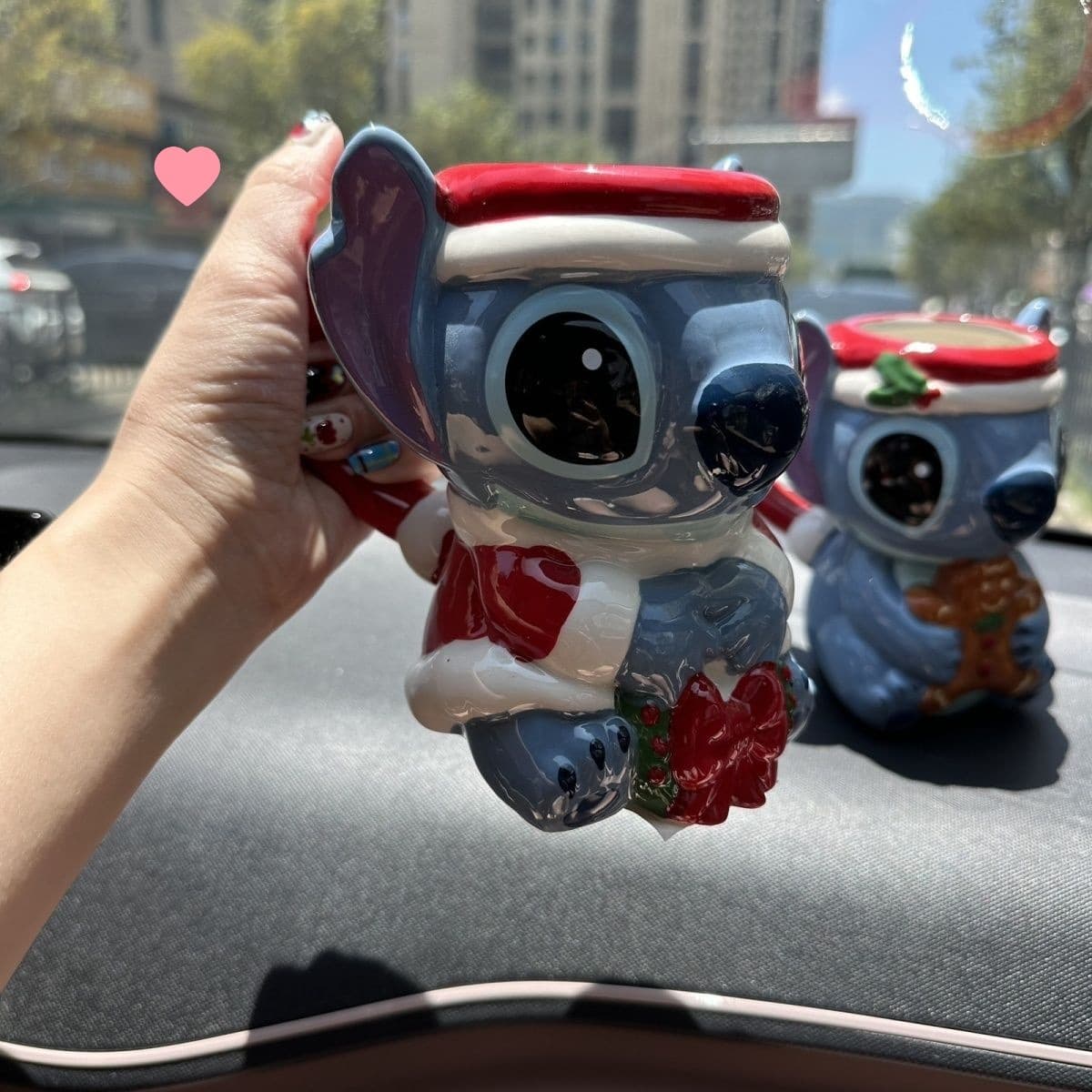 Christmas Lilo and Stitch Cup Ceramic Mug Creative Cartoon Cute Water Cup to Cup Birthday Gift