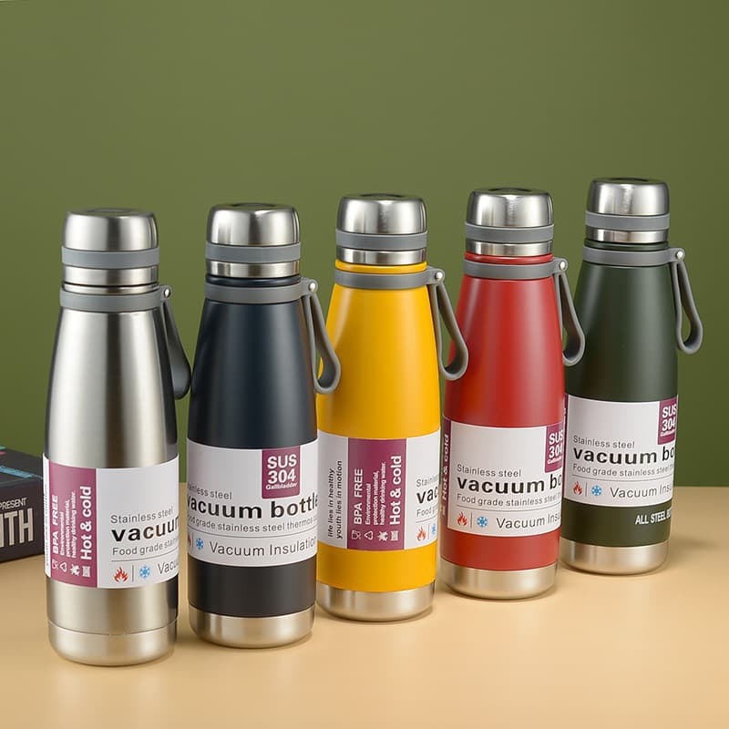 Cross-border Coke bottle 304 stainless steel large capacity thermos cup full steel cup sports outdoor water cup home car