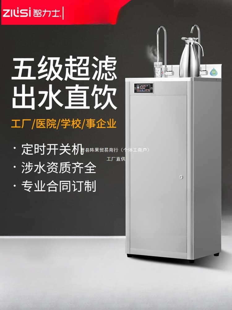 Commercial Direct Drinking Water Dispenser, Vertical Water Purifier, Boiling Water Heater for Factory/School, Heating and Filtration Integrated, Yin Zhen Guo