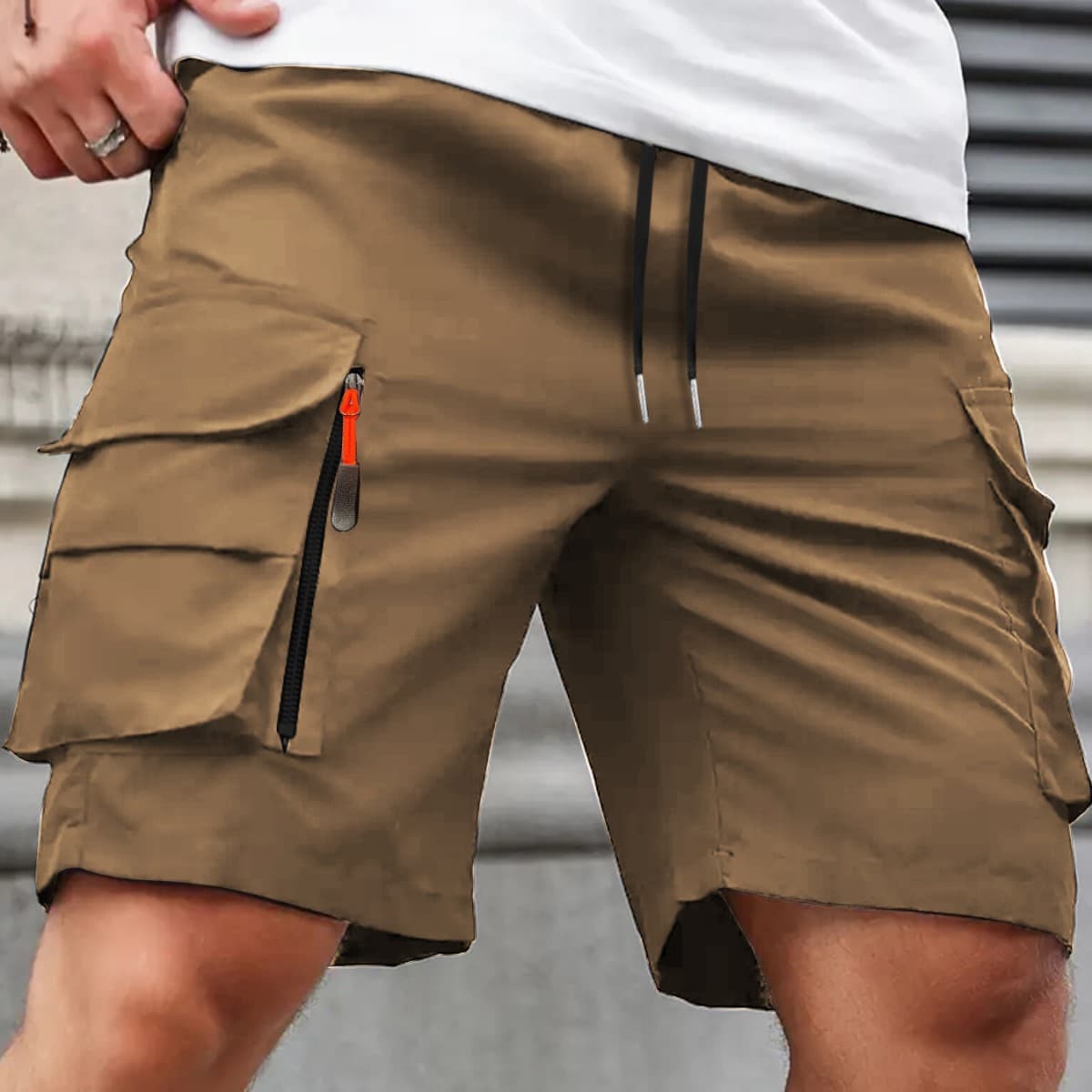 Factory Direct Shorts Cross-Border European Size Cargo Shorts Men Summer Large Loose Sports Five-Point Shorts Men Lightweight