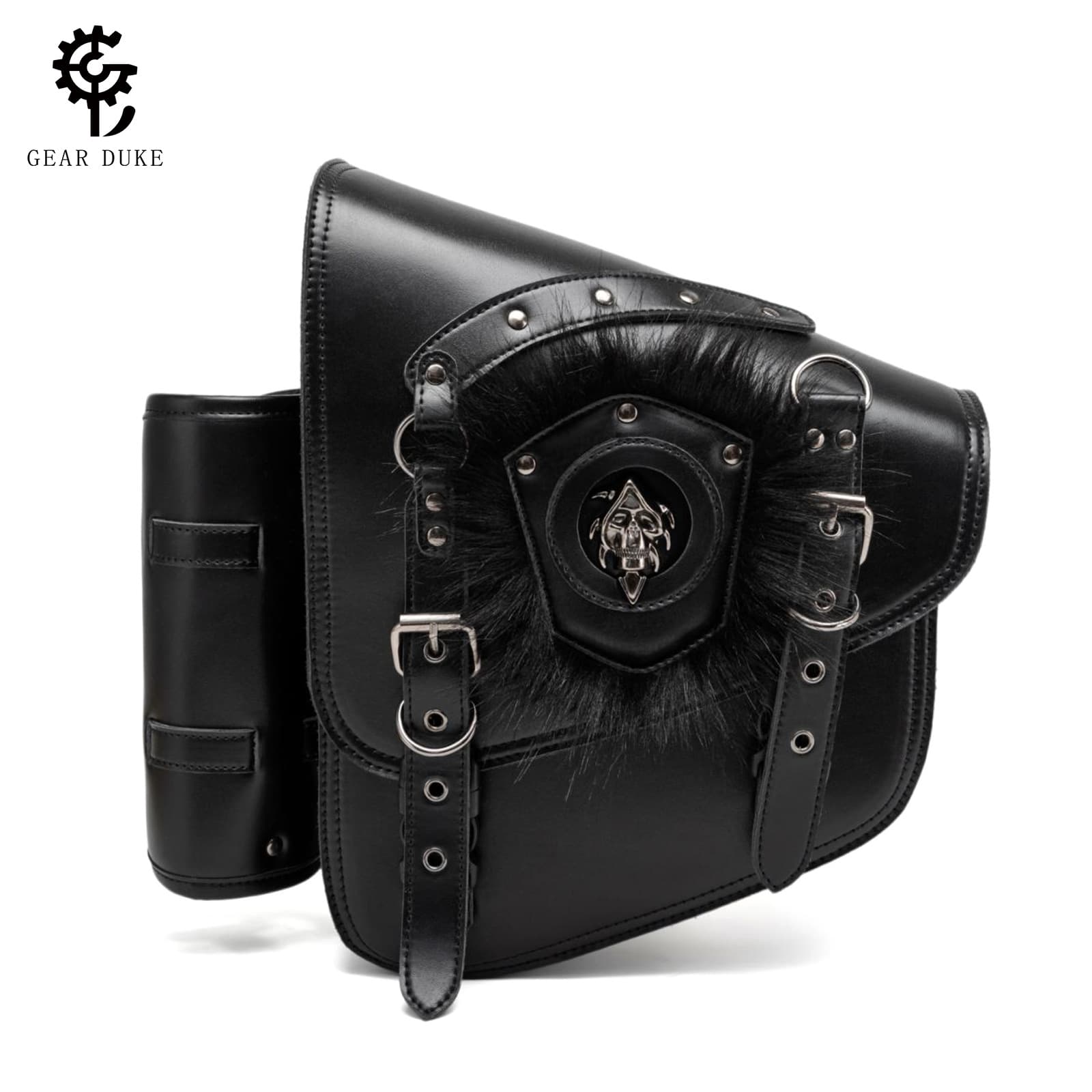 Retro punk motorcycle bag motorcycle side bag PU Prince modified Harley side bag tool storage bag side bag