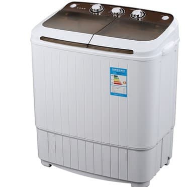 Stainless Steel Double Tub Semi-Automatic Washing Machine Underwear Washer Mini Home Use Washing Machine with Spin Dryer Function