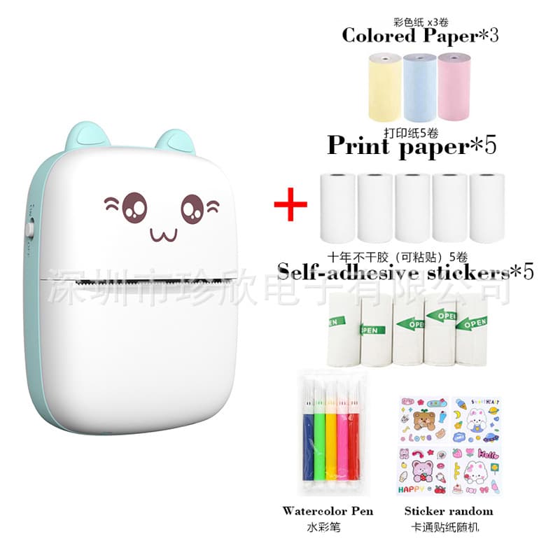 C9 Export Mini Printer, Wireless Photo Printer Connectable to Phone, Mistake Question Printer, Portable Printer