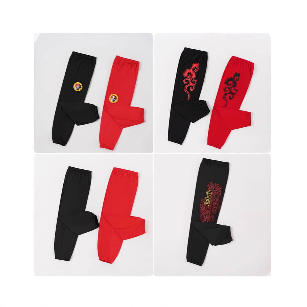 High-Elasticity Milk Silk Kids Martial Arts Pants, Bloomers, Kung Fu Training Pants, Performance Costume, Modal Tai Chi Pants, Training Pants