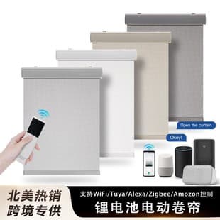 Duya Lithium Battery Electric Roller Shutter Smart Lift Office Curtain Hotel Project Automatic Electric Sunshade