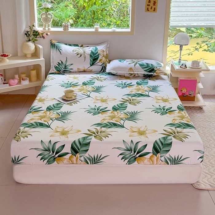 Cross-border ins skin-friendly brushed bed sheet single piece Simmons mattress protector single double bed cover three-piece set wholesale