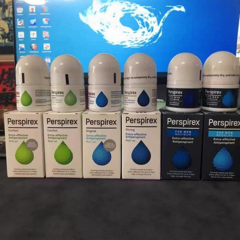 Danish Perspirex Deodorant Long-Lasting Antiperspirant Roll-On Underarm Green New Formula