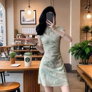 New Chinese Style Modified Cheongsam 2026 New Summer National Trend Design High-End Petite Women's Fashion Dress