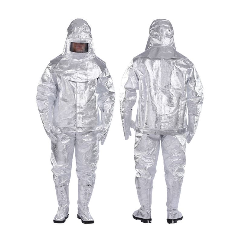 Flame-retardant workwear 1000°C aluminum foil firefighting thermal insulation suit, high-temperature protective clothing 500°C fire proximity suit
