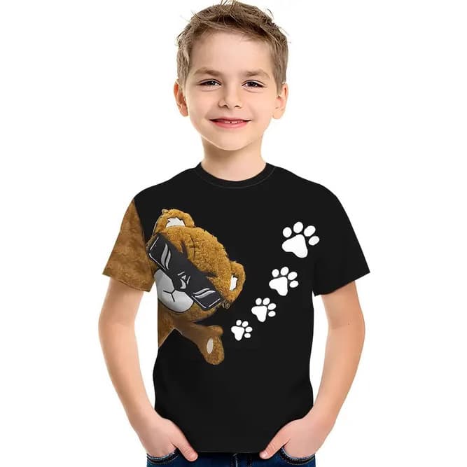 Children's Boys Short Sleeve T-Shirt Cartoon Anime Summer 2025 New Round Neck Pullover Short Sleeve