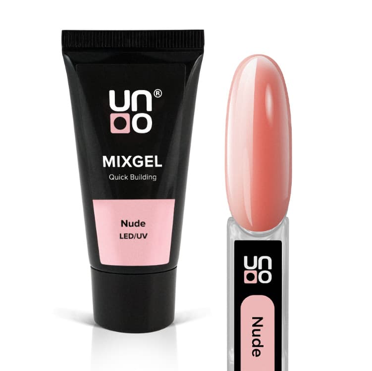 UNO Nail Art Crystal Gel Kit Quick Extension No Paper Tray Diamond Adhesive Full Set Long Lasting Clear Nude Milkshake Pink Silk