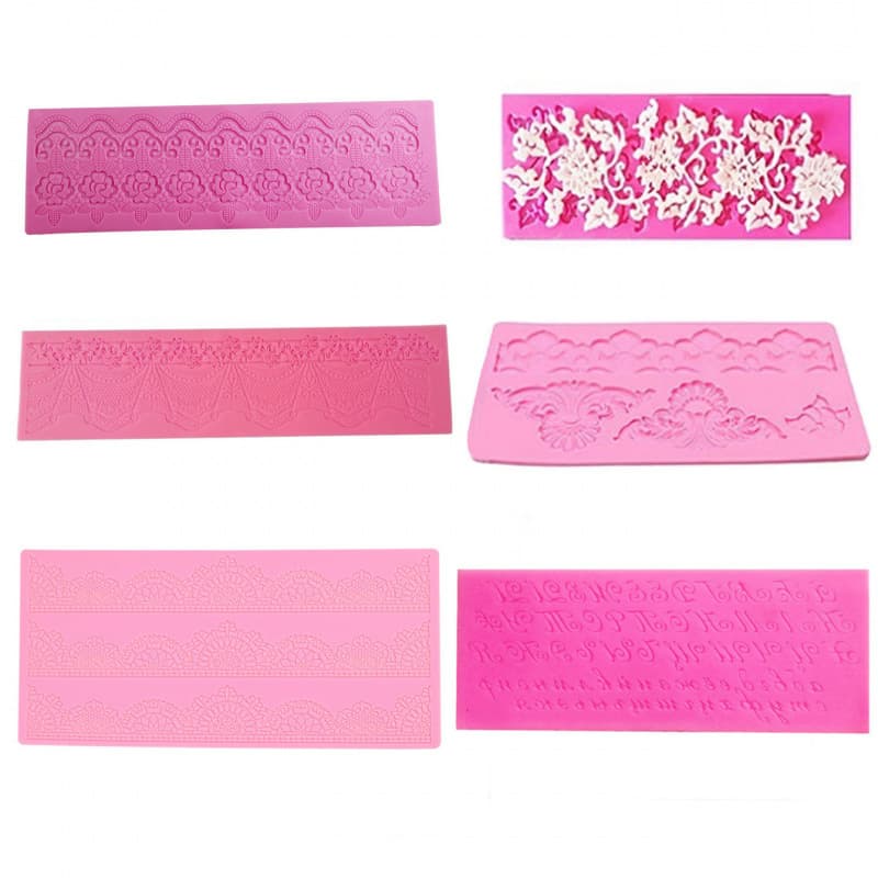 Cross-border Source Fondant Cake Decoration Mold Fondant Lace Mat DIY Baking Decoration Mold Creative