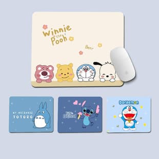 Cute cartoon mouse pad for men and women, ins style computer keyboard pad wrist rest, office desktop slide pad