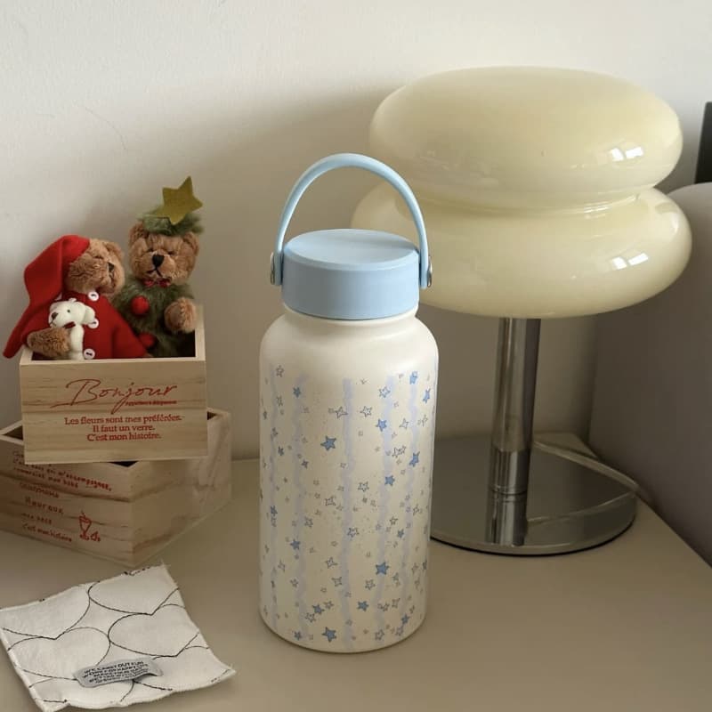 Blue Star 2025 Portable Insulated Tumbler Large Capacity Water Bottle Stainless Steel Portable Travel Mug for Milk and Coffee
