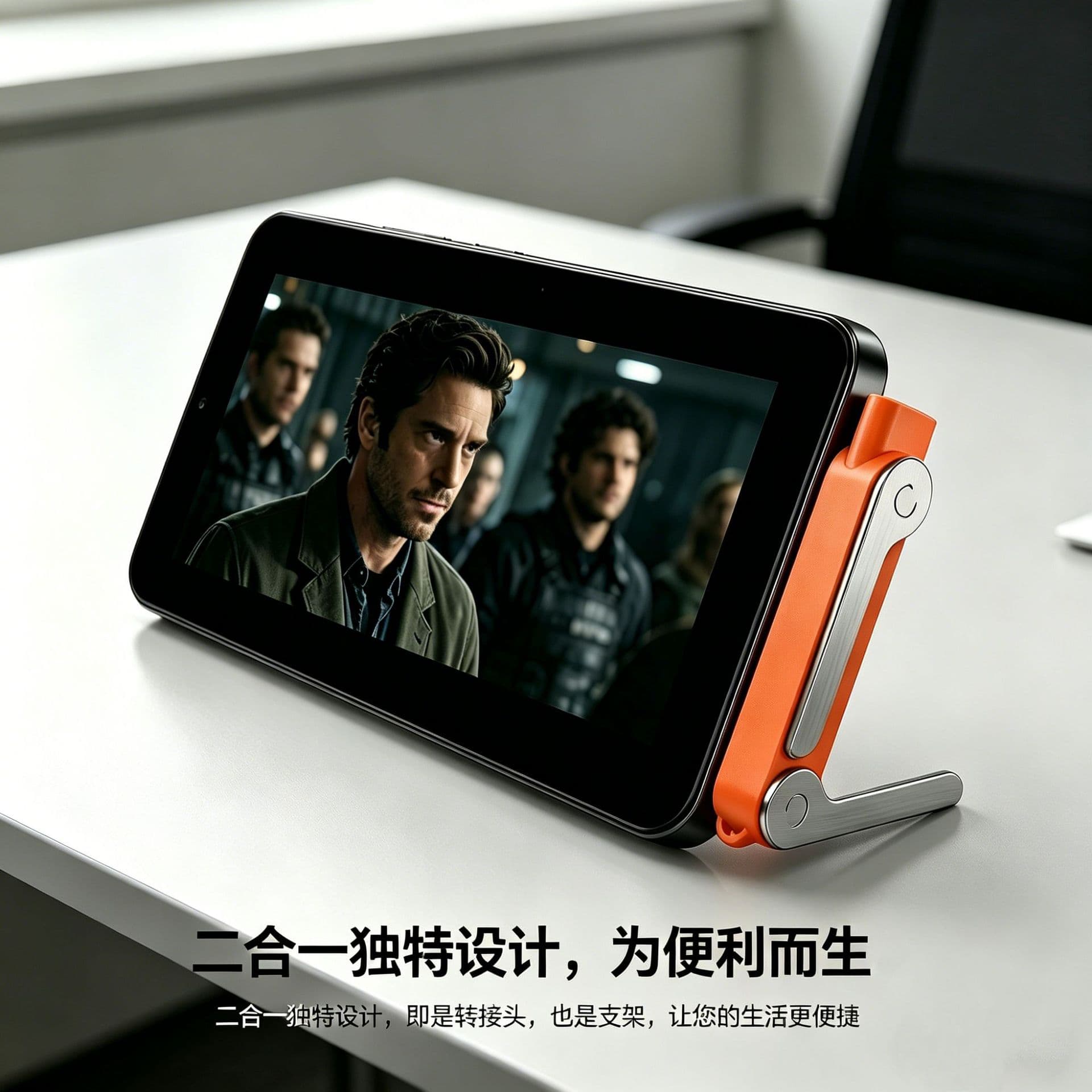 Cross-border Best Seller Super Fast Charging 240W Foldable Phone Stand Converter 2-in-1 Type-C Adapter