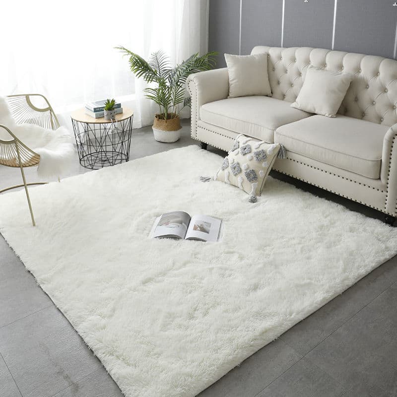 Thick Silk Hair Carpet for Living Room, Bedroom Bay Window, Leisure Girls' Beside Bed, Large Area Full Coverage Wholesale