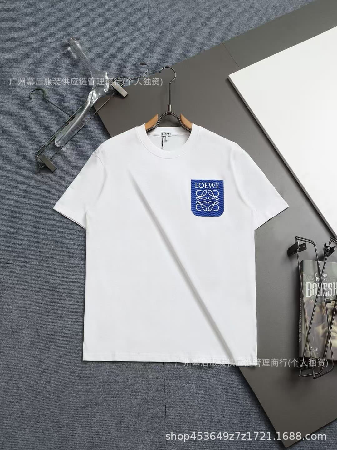 Cross-border trade Dijia 2026 summer luxury trendy new classic logo embroidered T-shirt loose pullover for men and women