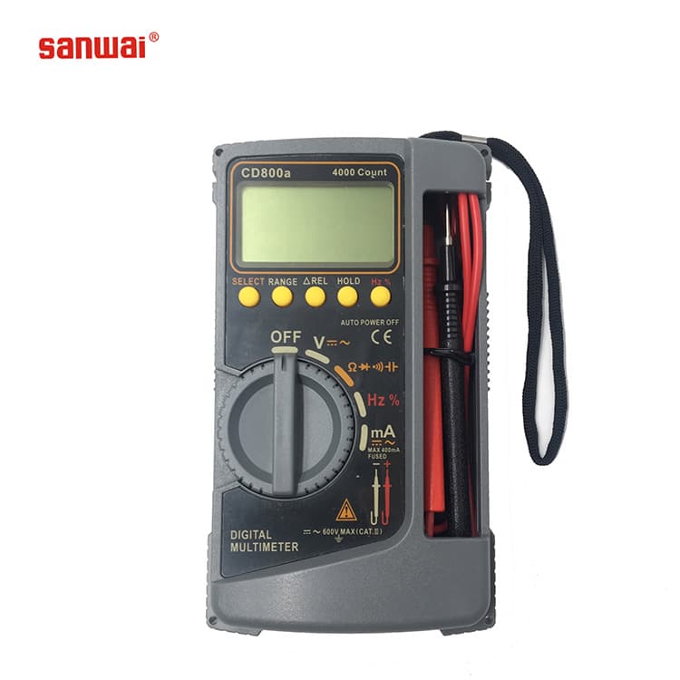 CD800a Digital Multimeter, Auto Shutdown, Auto Ranging, Frequency Measurement Capable