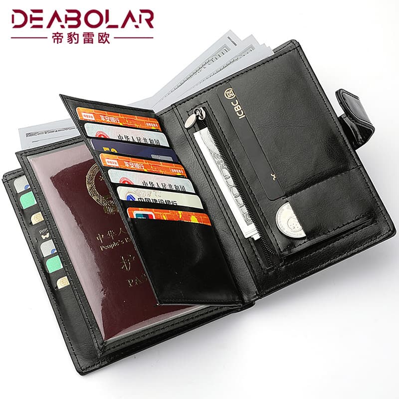 Men's Large Capacity Wallet New Style Driving License Card Holder Money Clip Multi-functional Passport Wallet For Men