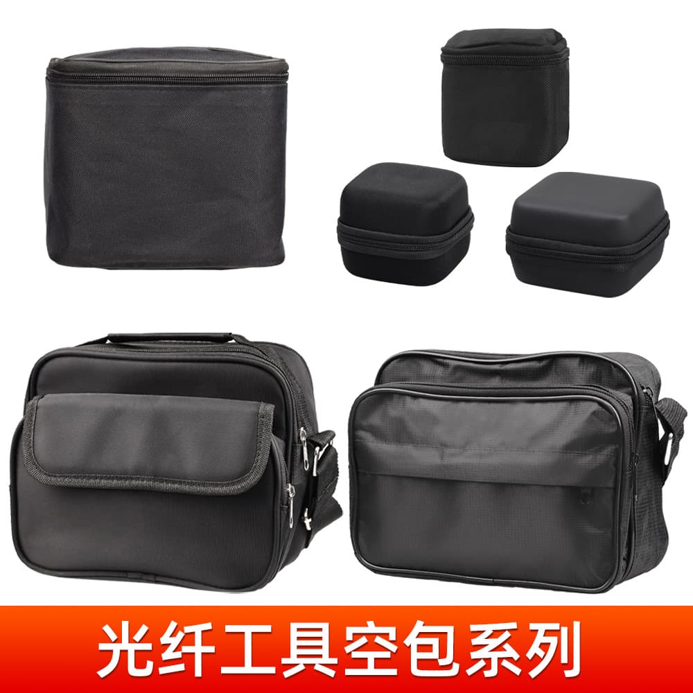 Fiber Optic Cold Splicing Tool Kit with Red Light Pen, Optical Power Meter, Cleaver, Tool Set Storage Bag, Portable Canvas Bag