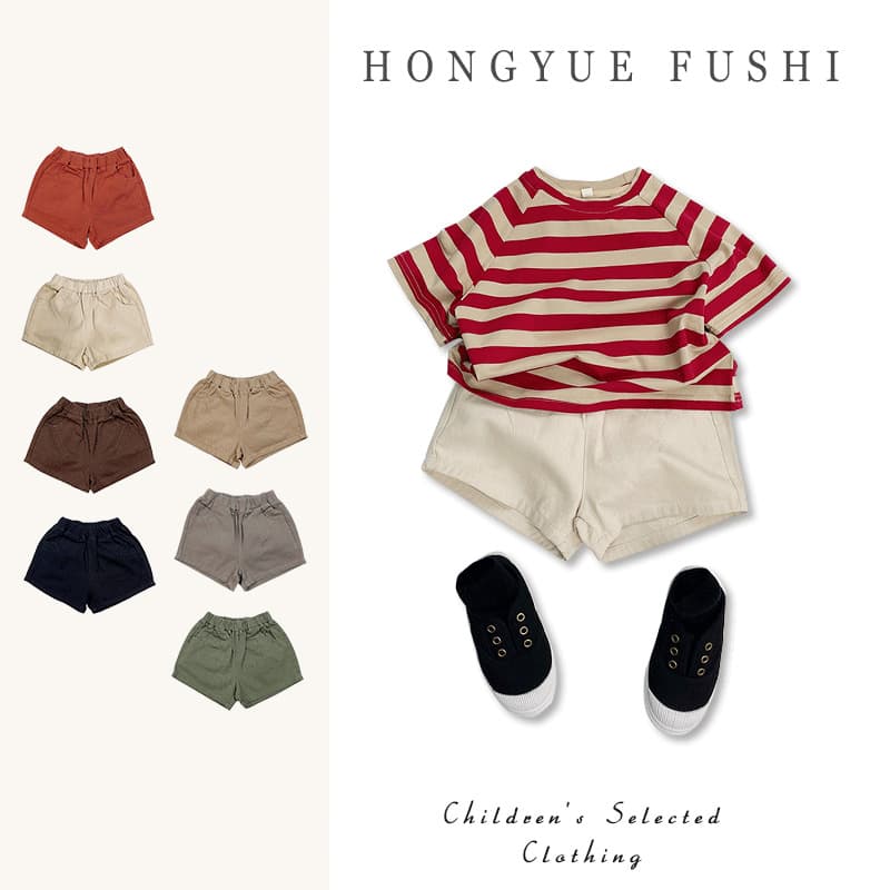 Pure Cotton Kids Shorts Korean Style Casual Unisex Summer Candy Color Children's Pants Trendy High Waist Elastic Waistband