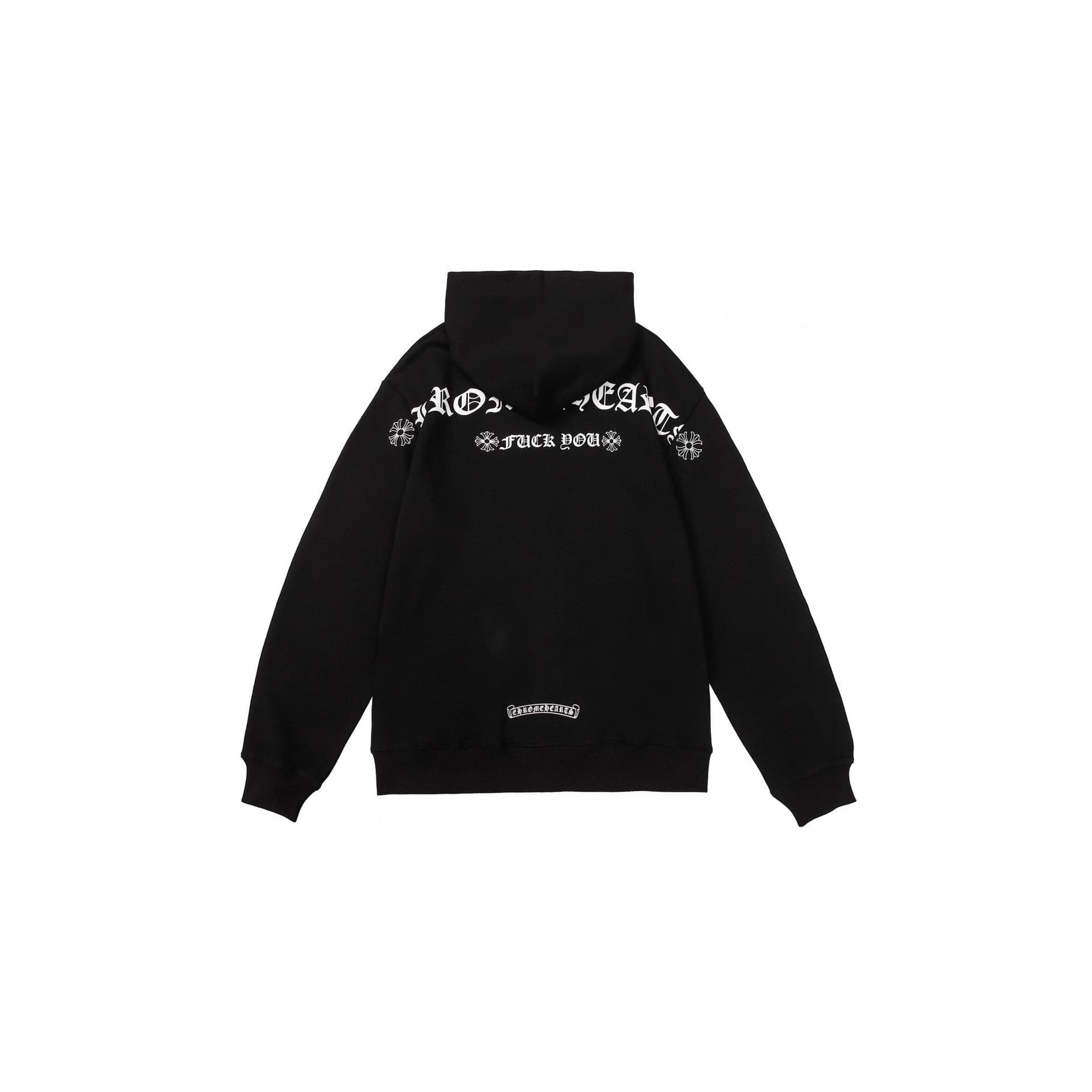 Correct version of CH Crow's new autumn and winter cross Sanskrit printed zipper sweatshirt for couples, one piece drop shipping