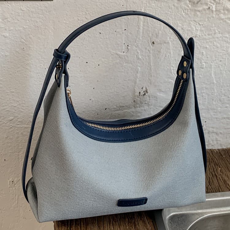Denim Bag Women's Large Capacity 2026 New Summer Casual Shoulder Crossbody Bag Cloth Handbag Dumpling Bag