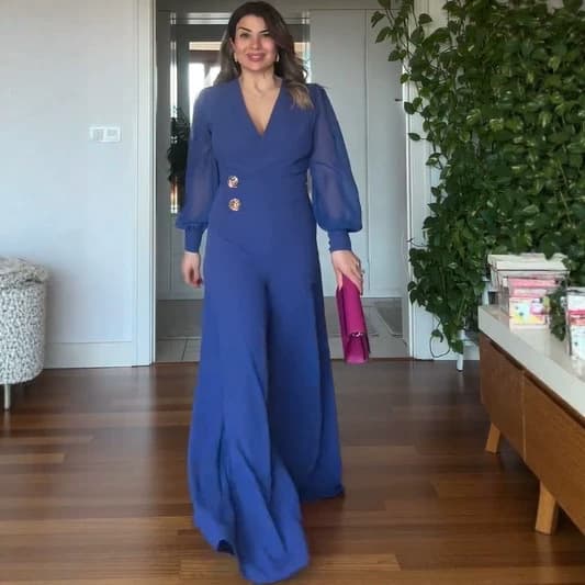2026 Spring New Export Style European and American Amazon Premium Slim-Fit Long-Sleeve Waist-Nipped Blazer and Trousers Two-Piece Suit Set