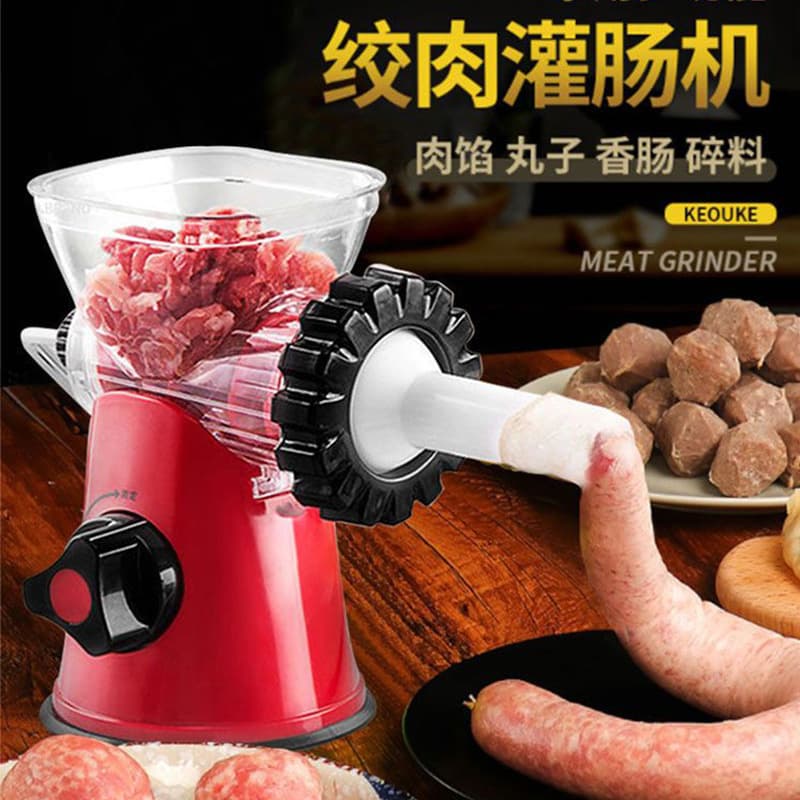 Home Sausage Stuffer Machine, Manual Meat Grinder, Filling Device for Sausages and Cured Meats