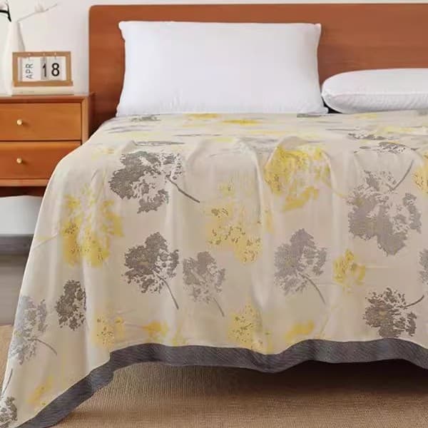 Tianyi bamboo fiber cover blanket towel throw summer thin washable rest air conditioning blanket knitted sofa cover blanket