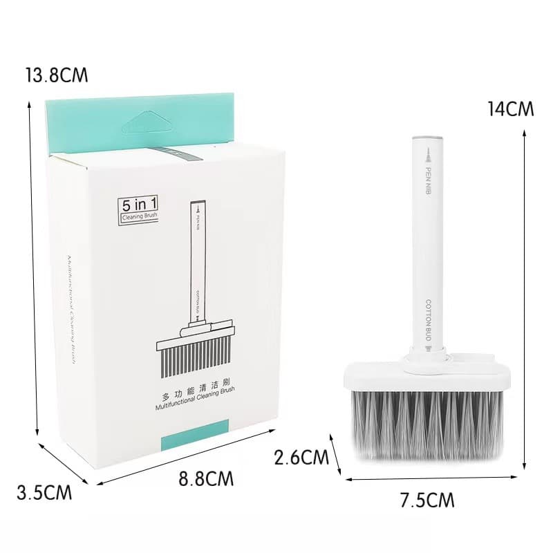 Keyboard cleaning brush, Bluetooth earphone cleaning pen set, 5-in-1 multi-functional cleaning tool, brush to remove dust.