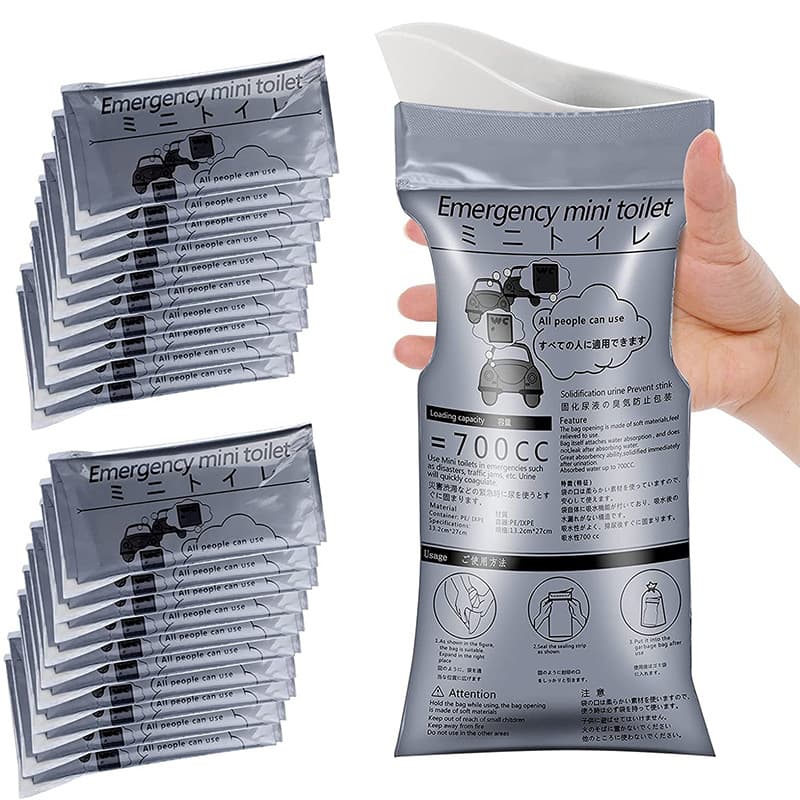 Amazon Car Emergency Urine Bag Disposable Portable Urine Bag Unisex Travel Emergency Urine Bag