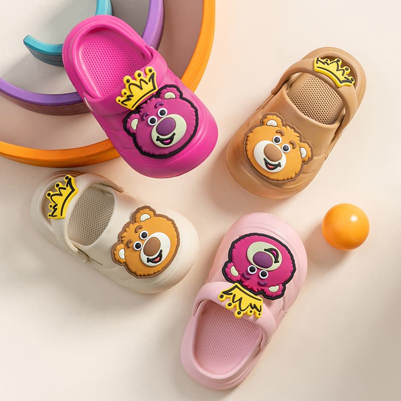 2024 New Cartoon Closed-Toe Children's Soft Sole Non-Slip Odor-Resistant Outdoor Sandals Beach Shoes