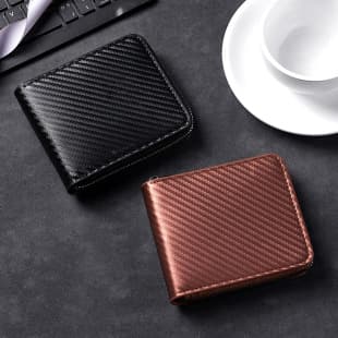 Cross-border Men's Wallet Multi-card Slot Organizer Zero Wallet Premium Leather Wallet Heat Transfer Amazon Hot Seller In Stock