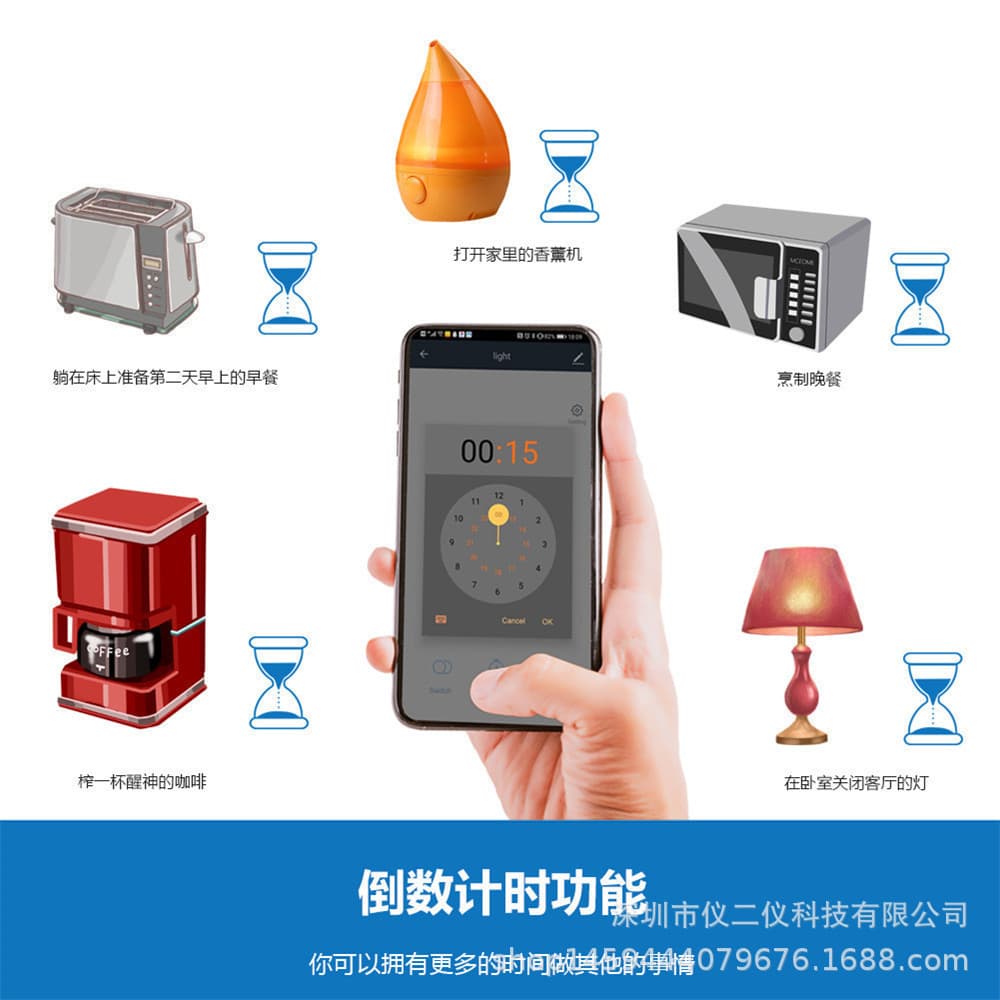 Home controller with WIFI + 433MHz graffiti app wireless switch, remote control, voice timer, smart controller