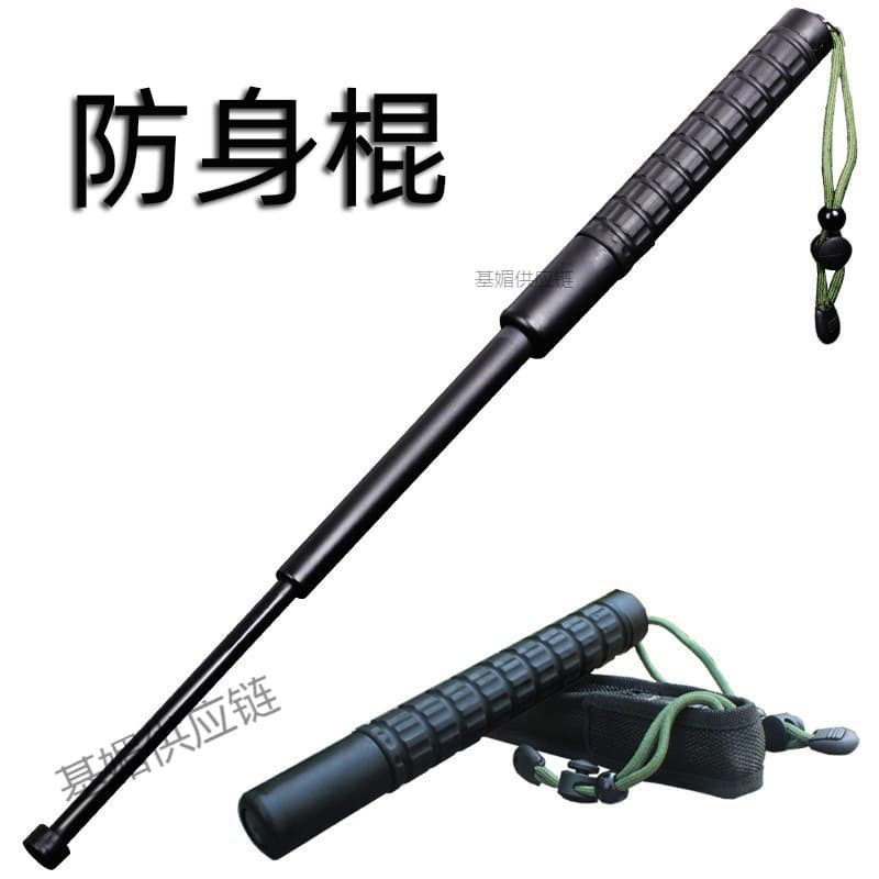 PVC Plastic Telescopic Baton Self-Defense Three-Section Car Window Breaker Security Portable Stick Professional Manufacturer