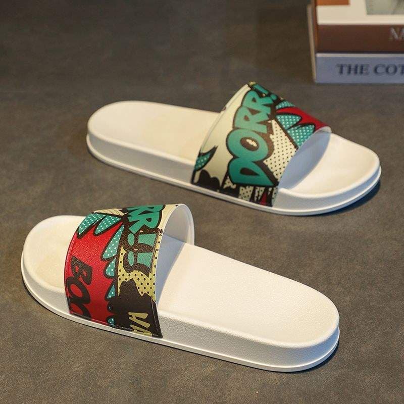 Summer Slippers Men 2025 New Outdoor Anti-Slip Sports Beach Sandals Home Bathroom Shower Flip Flops