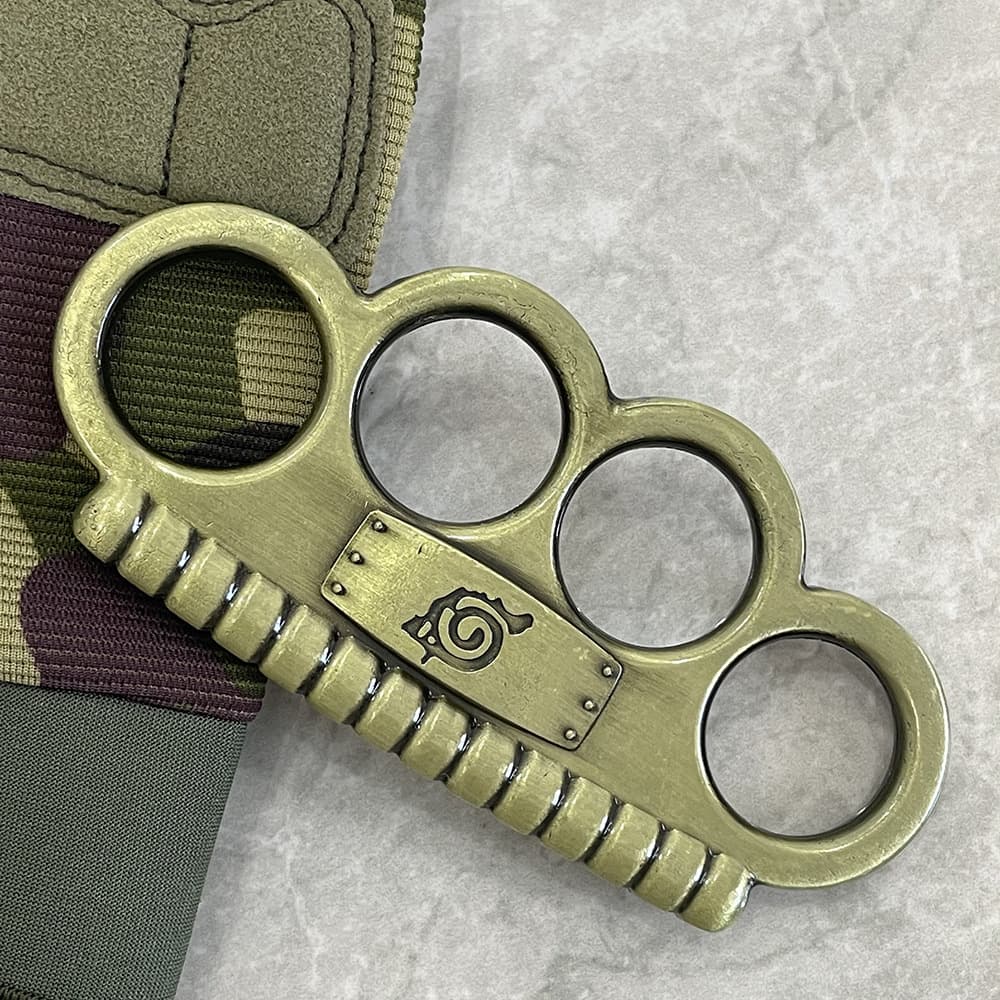 Four-Finger Knuckle Duster Metal Knuckle Ring Hand Brace Outdoor Self-Defense Escape Window Breaker Tool