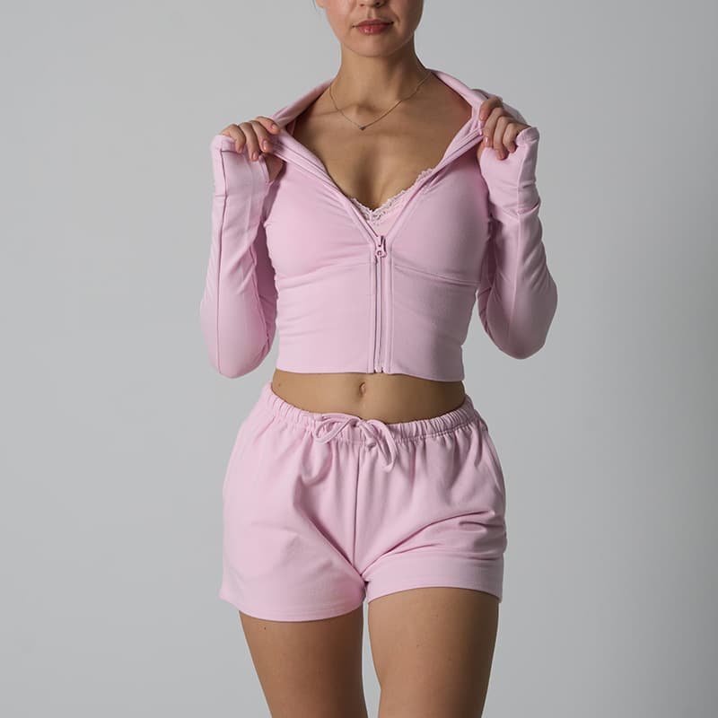 Kardashian legging & pant cotton jersey modal slim fit stretchy sweatshirt set