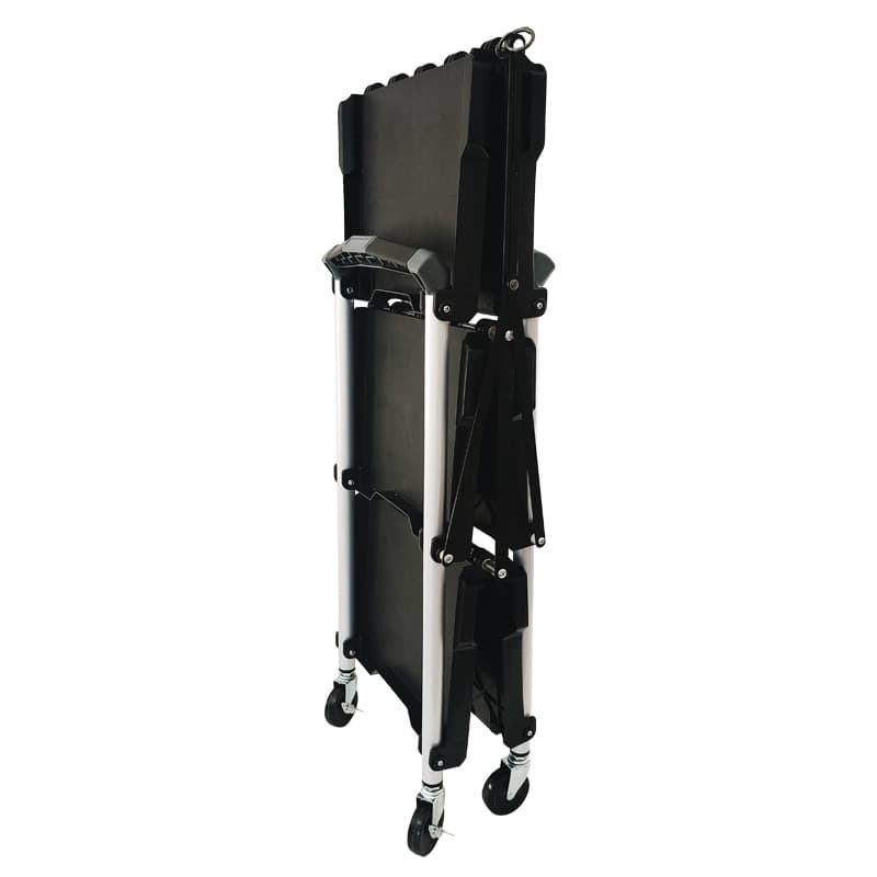 Three-Tier Foldable Tool Cart Portable Warehouse Tool Rack Outdoor Live Streaming Mobile Director Shooting Equipment Stand