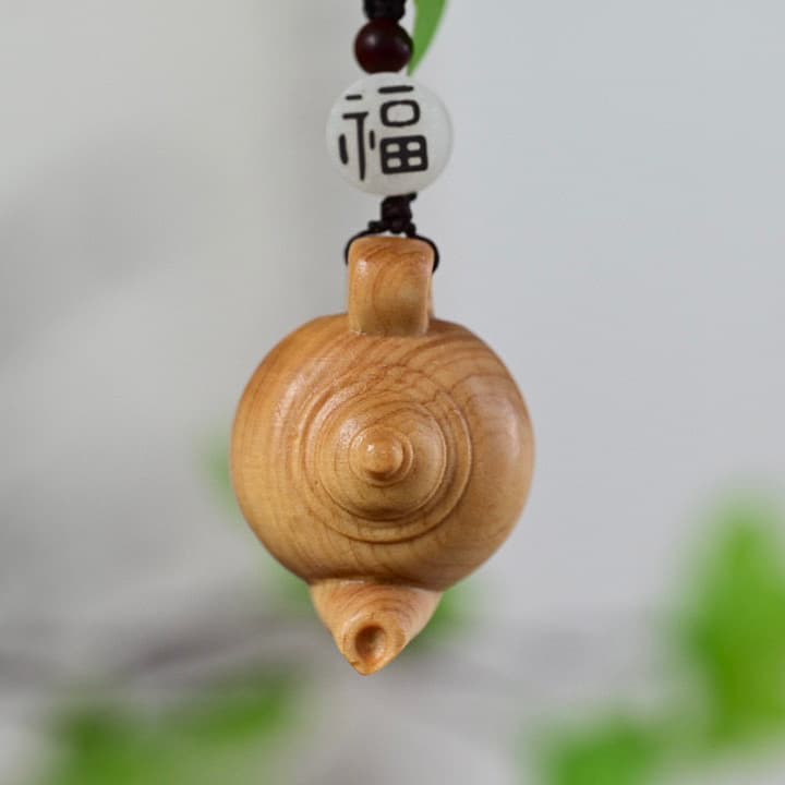Cypress Rosewood Ba Ba Hu Mahjong Winning Pot Unisex Portable Keychain Gift Phone Charm Mini Teapot